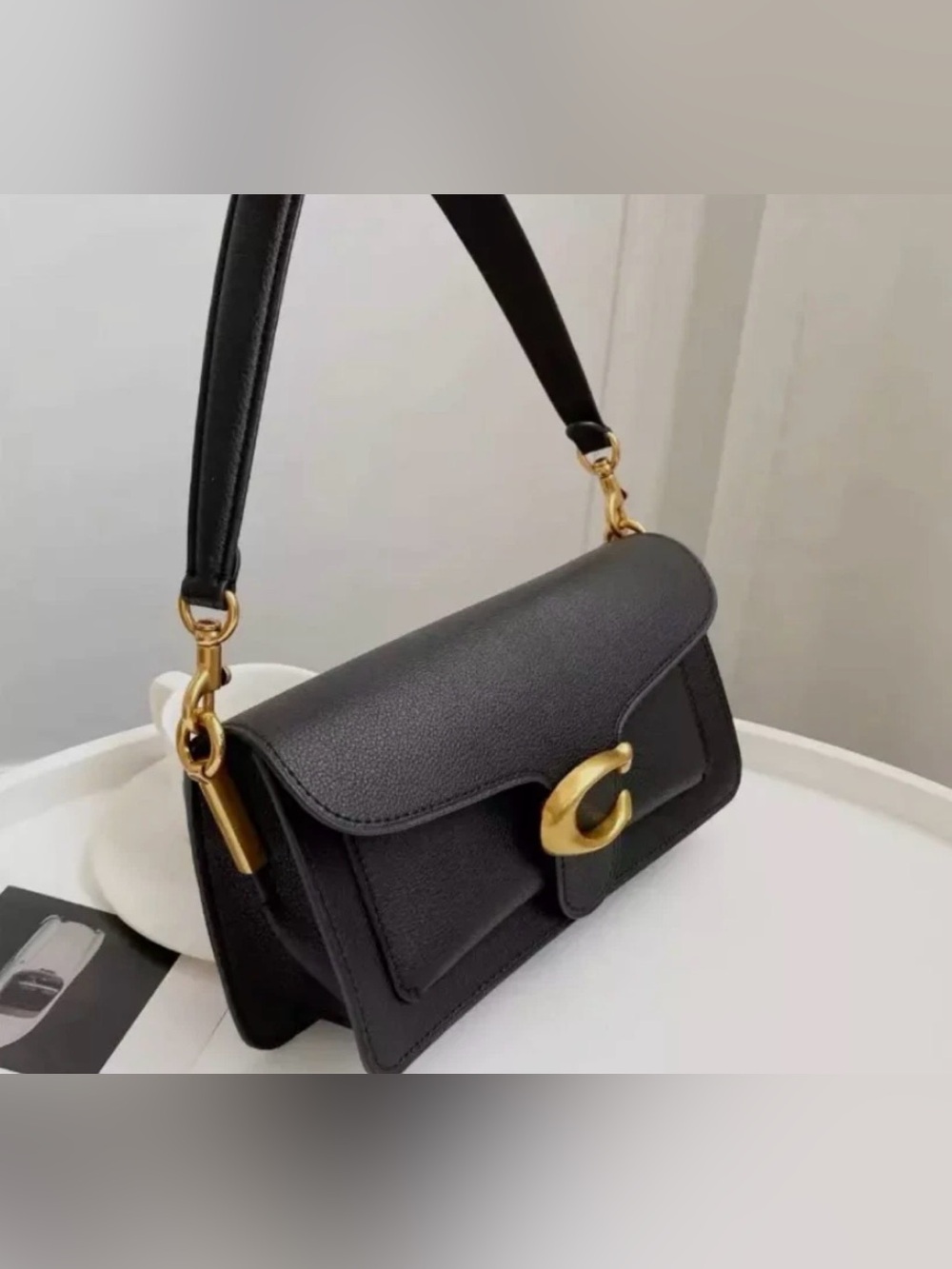 COACH 73995 Tabby 26 Shoulder Bag 2Way Crossbody Black Leather - Picture 9 of 15